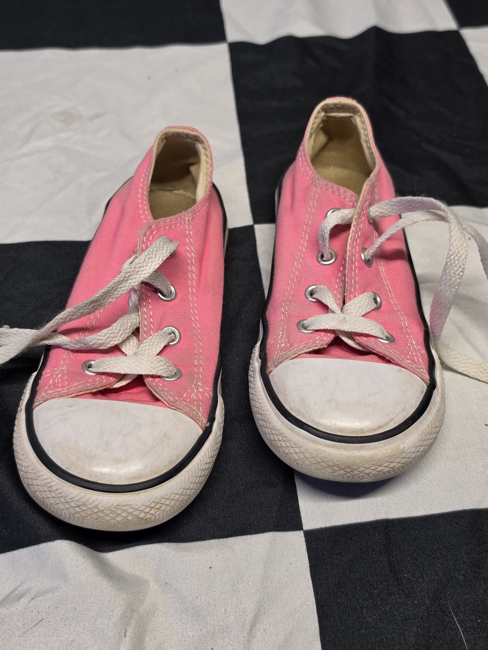 Converse Pink Low-Top Kids Canvas Sneakers